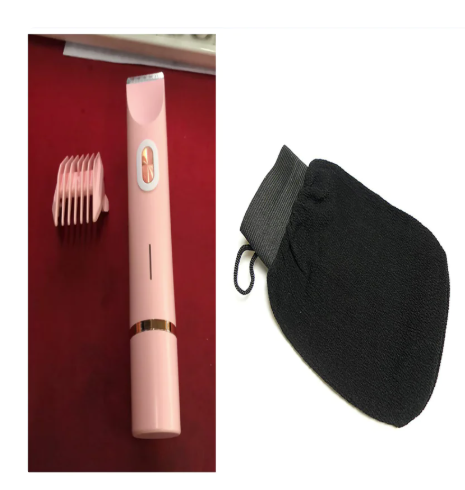 2 In 1 Hair Remover Women's Double Head Shaver Private Pubic Hair Trimmer Electric Razor Wet Dry Electric Body Hair